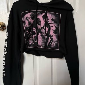 My Chemical Romance Crop Top Hoodie
